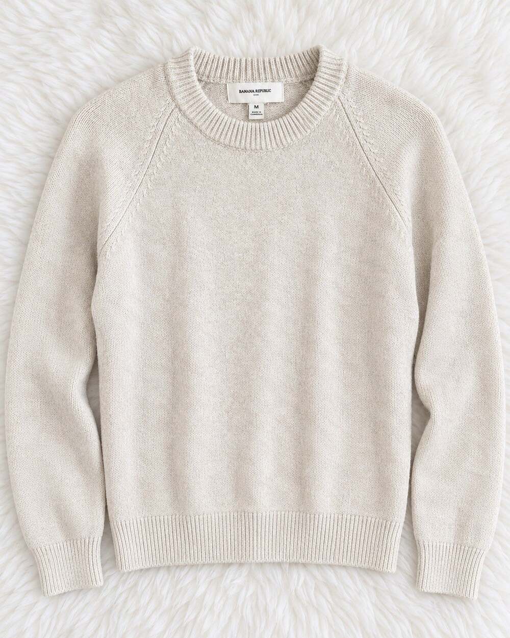 Club Monaco Men’s Long Sleeve Italian Yarn Wool Blend Crewneck Sweater. Medium.